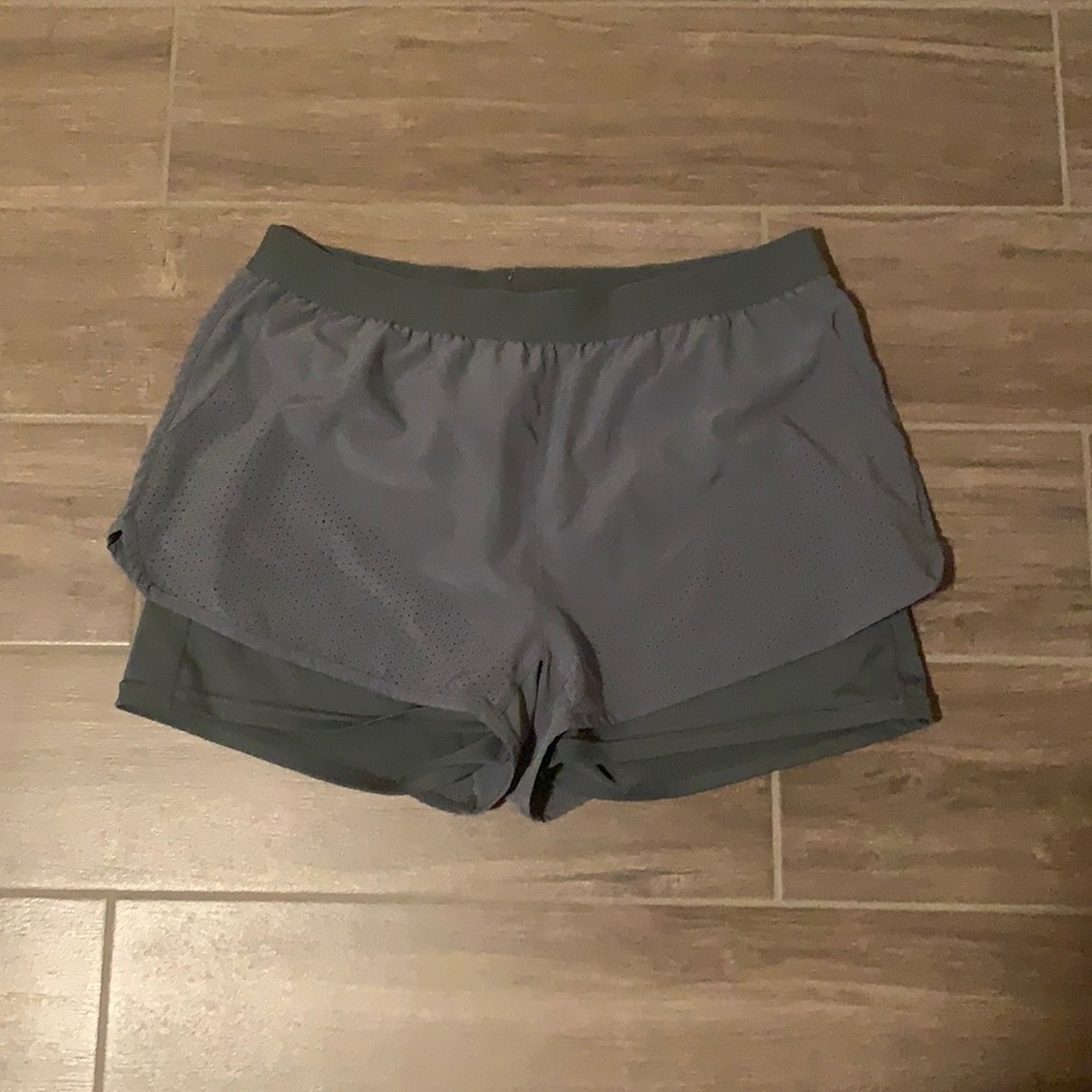 Grey workout shorts